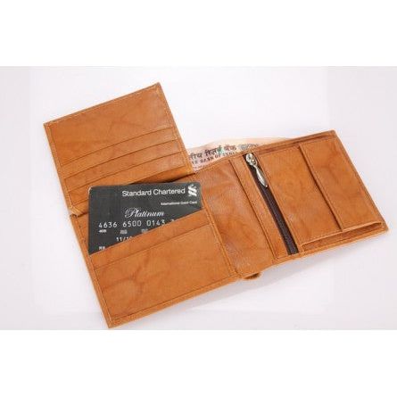 Men's Leather Wallet Dark Brown