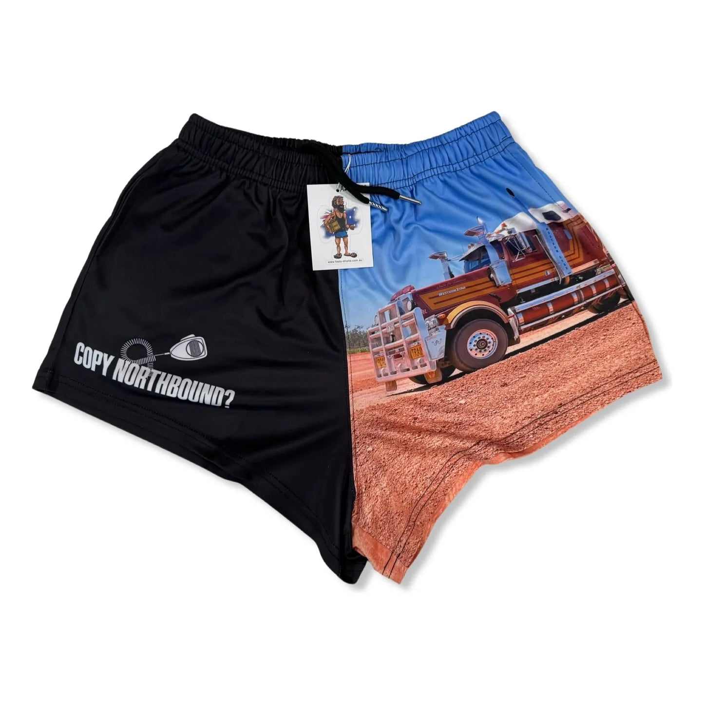Unisex Aussie Footy Shorts Copy Northbound with Pockets