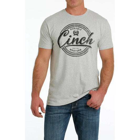 Men's Cinch Western Logo T-Shirt Heather Grey