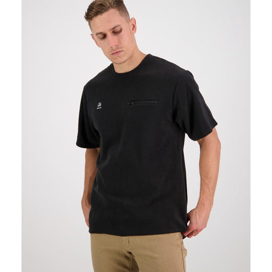 Swanndri Men's Catlins Fleece T Shirt Black