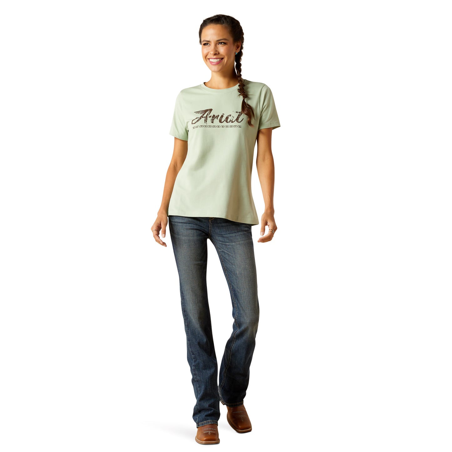 Ariat Ladies Classic T-Shirt Frosty Green