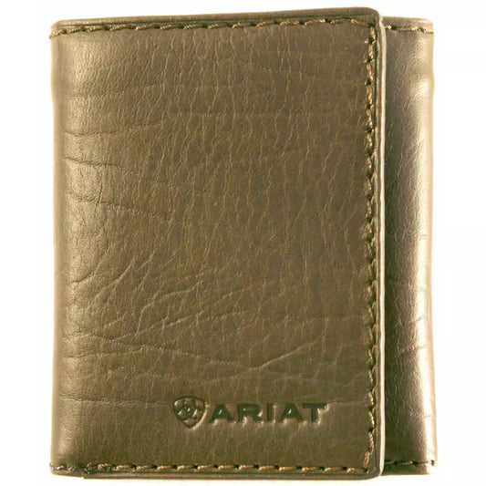 Ariat Tri-Fold Wallet (WLT3107A) Dark Brown